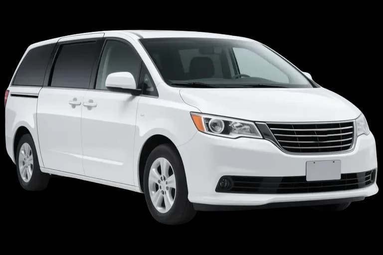 A white mini van