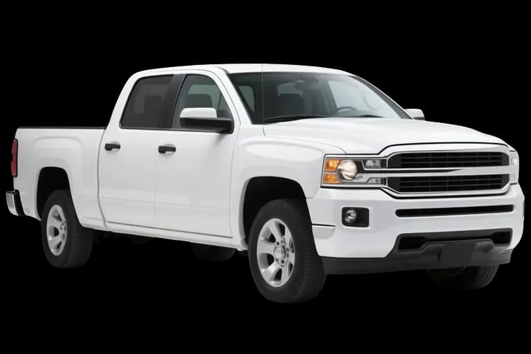 A white pickup truck